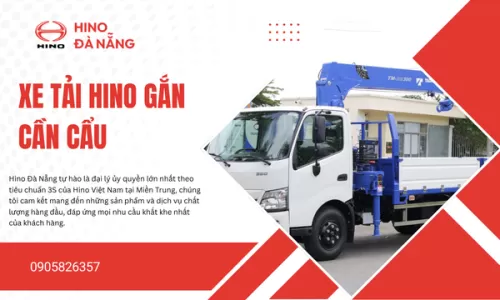Xe tải Hino gắn cần cẩu