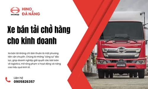 Xe bán tải chở hàng cho kinh doanh
