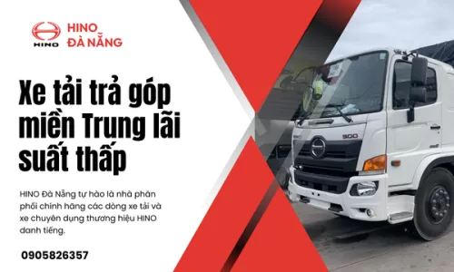 Xe tải trả góp miền Trung lãi suất thấp